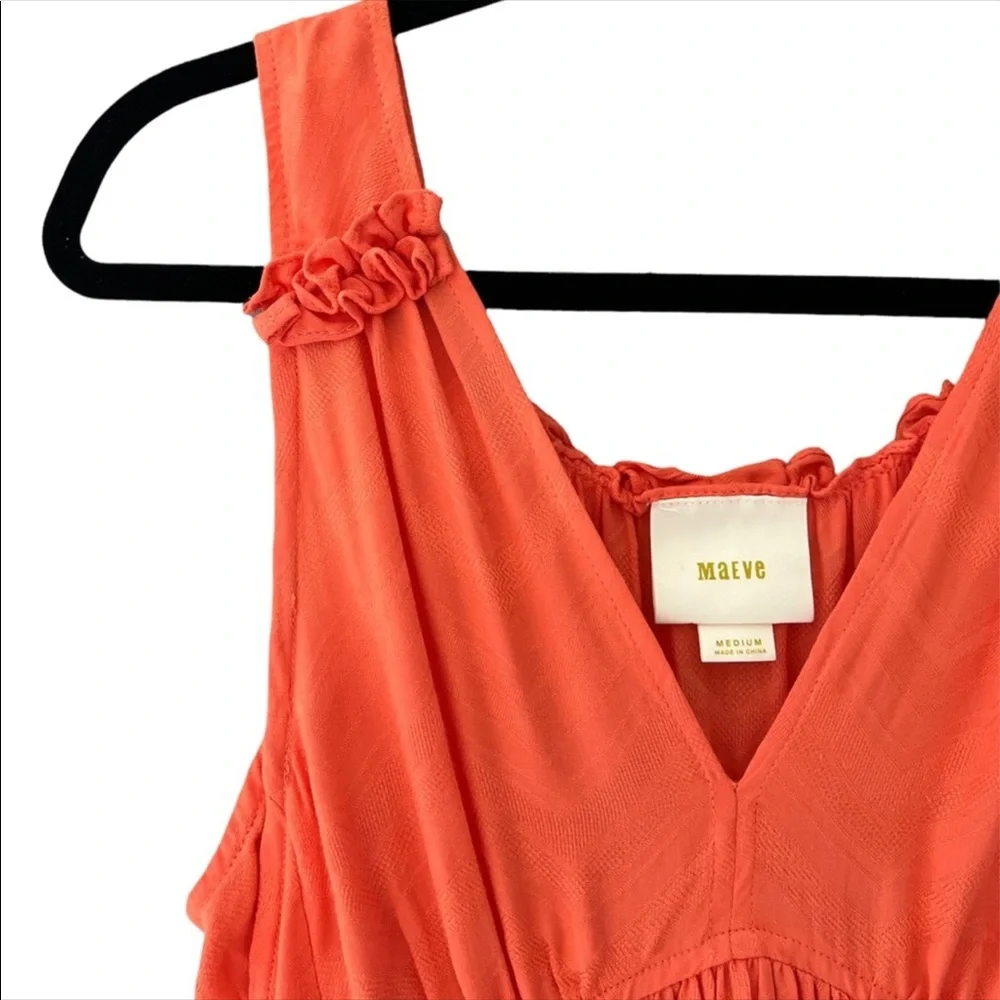 Anthropologie Maeve pale orange tank top. (JJ152) - Picture 3 of 6